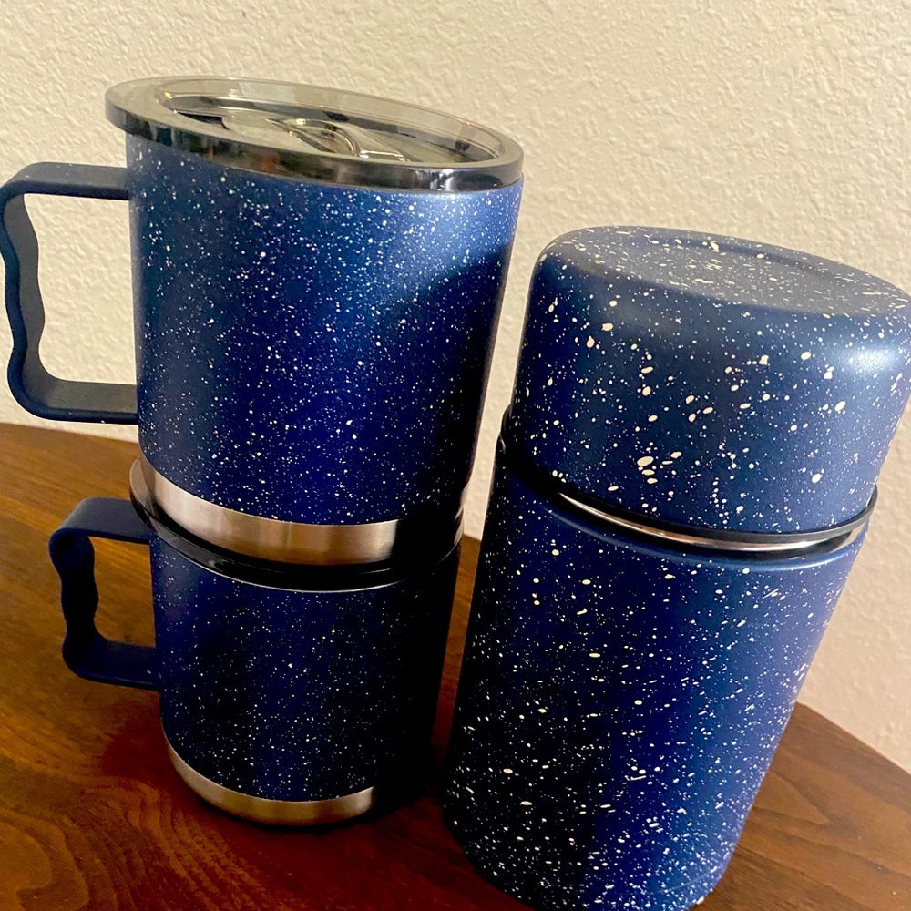 Beautiful thermos and to go cups